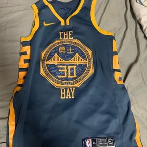 NBA Nike Swingman Golden State Bay Edition Stephen Curry Jersey